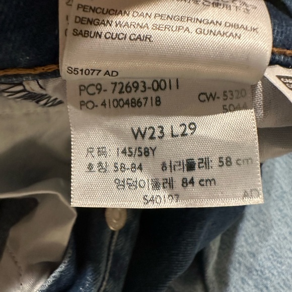 Levi’s Ribcage Straight Ankle Women's Jeans, Dark Blue, 23 size - Picture 6 of 9